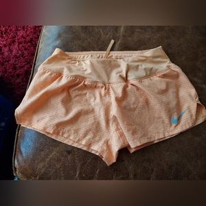Nike eclipse neon orange athletic shorts size xs